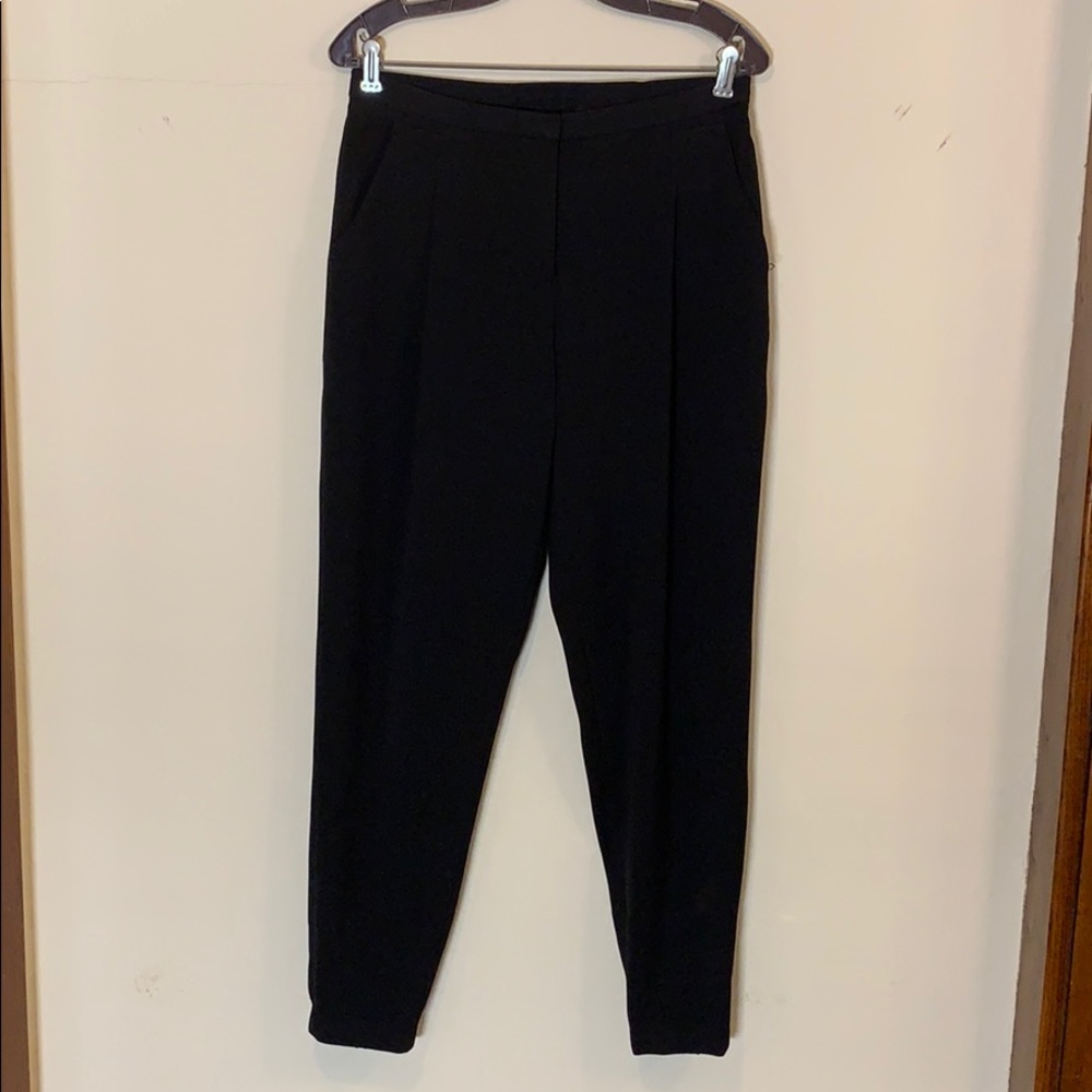 T Tahari dressy black tapered pants, 6